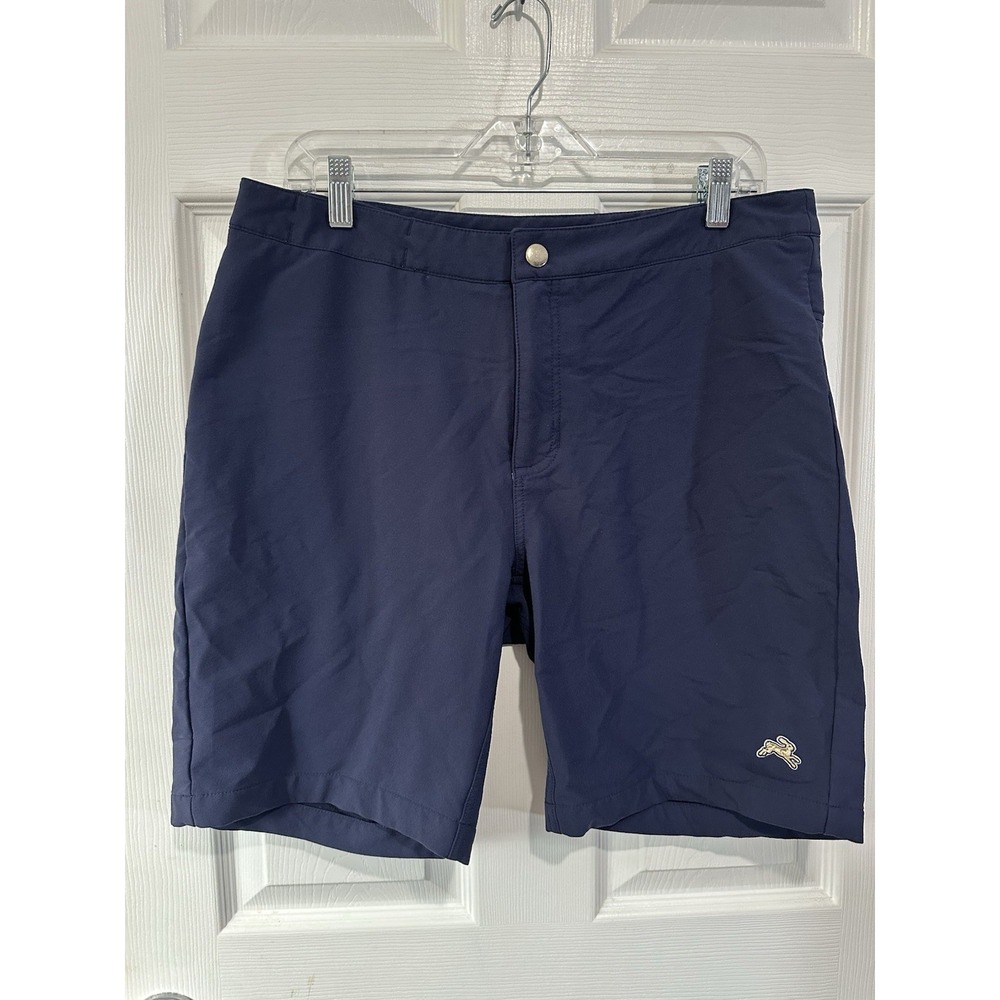 MENS Tracksmith Blue Longfellow Eliot Stretch Shorts Back Pocket Size 36